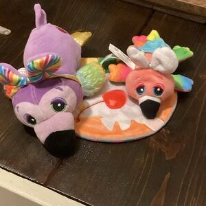 Plush Cutetitos Bird Stuffed Toy Duo - Purple and Multi